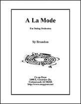 A La Mode Orchestra sheet music cover